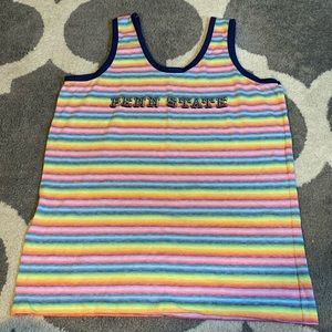 🔴 Vintage Penn State Rainbow Cotton Tank
